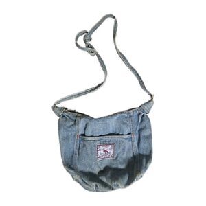 Vintage Pacific Denim Co Blue Jean Crossbody Shoulder Bag Y2K 90s Boho Purse GUC